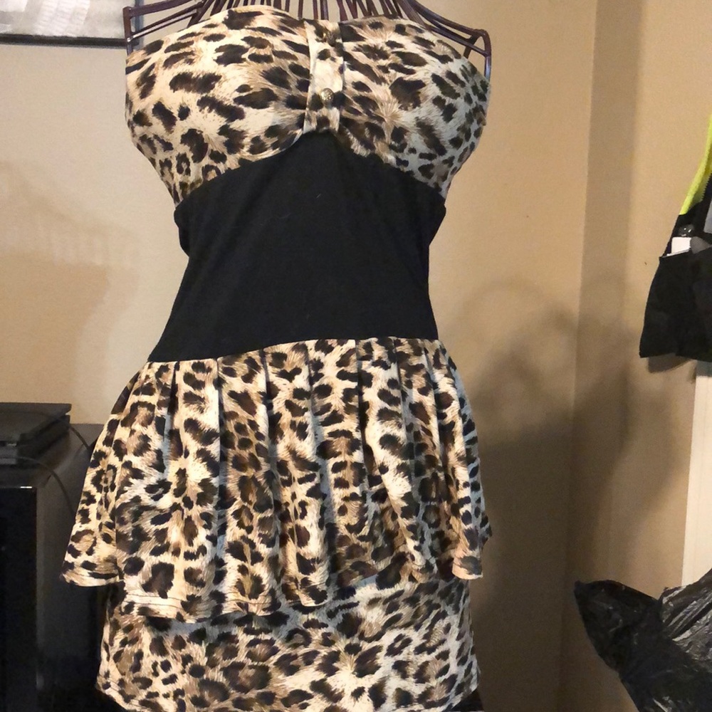 Cheetah print dress